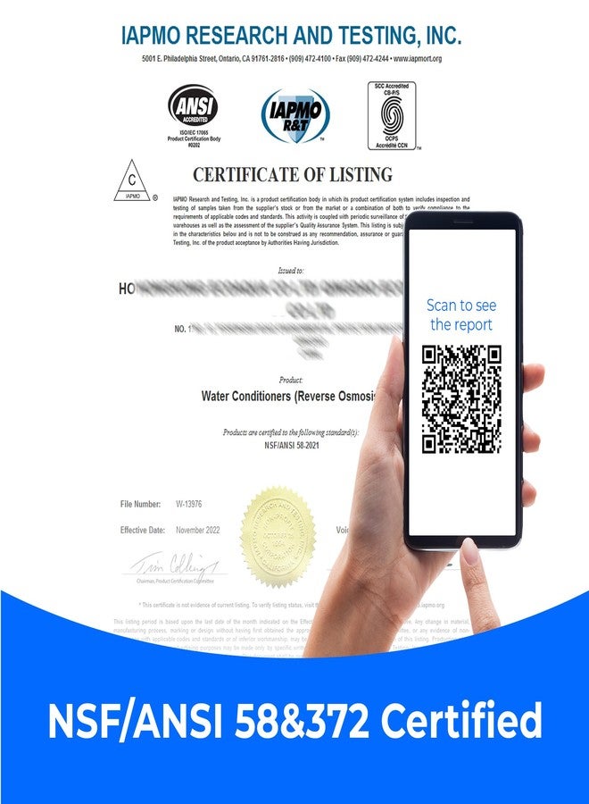 Waterdrop WD-G3P600-RO Filter, NSF Certified, Replacement for WD-G3P600 Reverse Osmosis System, 2-year Lifetime - Image 3